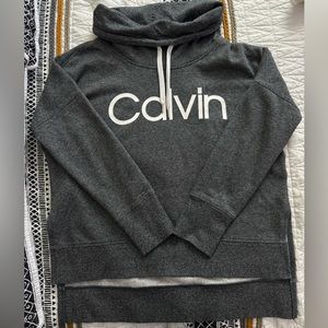 *Lightly Worn* Calvin Klein Cowl Neck Sweater (Long Back)